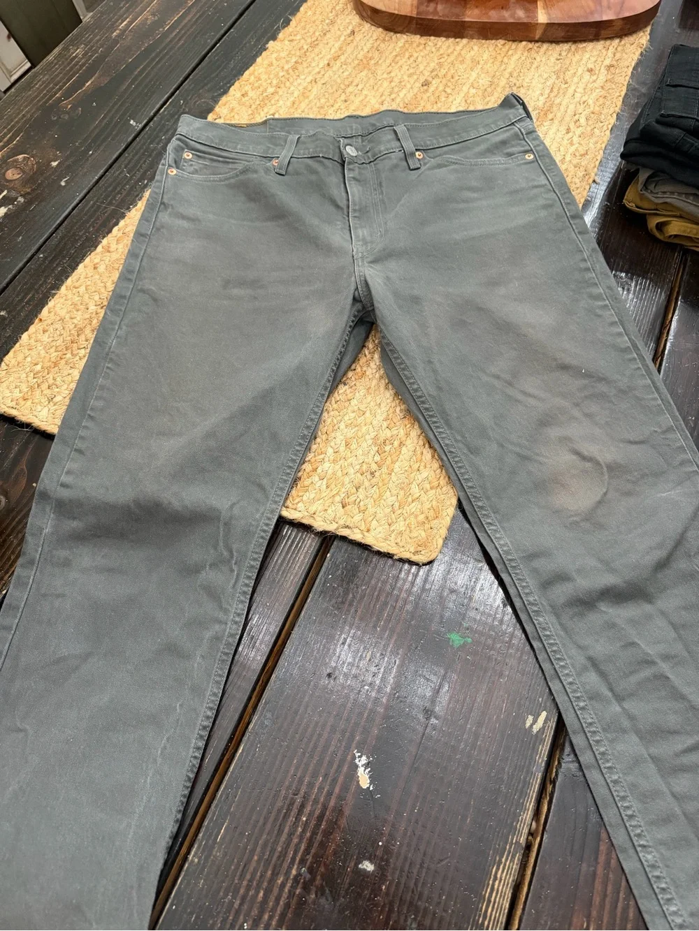 Levi's Men's Charcoal Slim Straight Jeans
